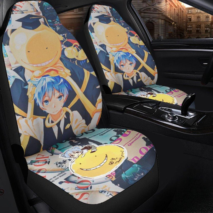 Nagisa and Koro Car Seat Covers Assassination Classroom Anime Car Accessories - Customforcars - 3
