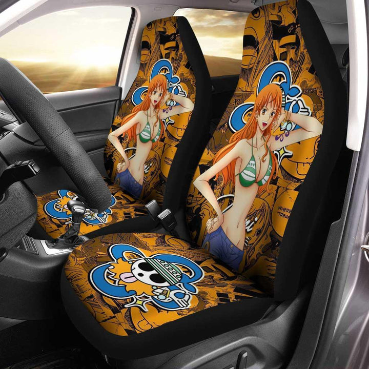 Nami Car Seat Covers Custom One Piece Anime - Customforcars - 2