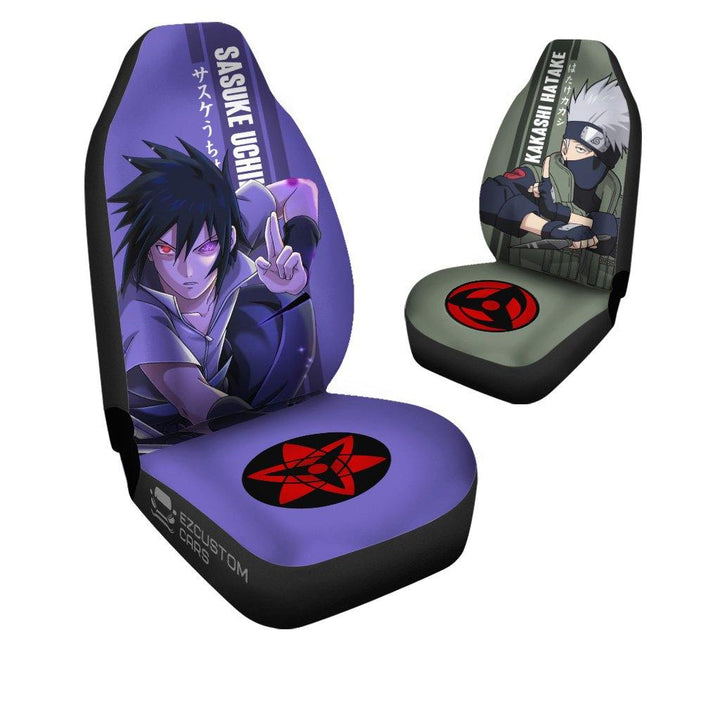 Kakashi and Sasuke Car Seat Covers Custom Car Accessories Naruto Anime - Customforcars - 4