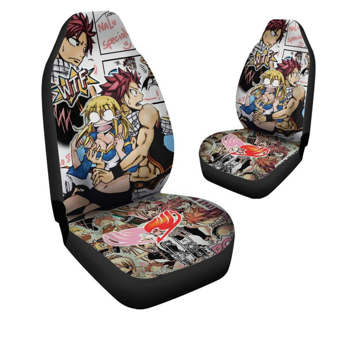 Natsu and Lucy Car Seat Covers Fairy Tail Anime Car Accessories - Customforcars - 4