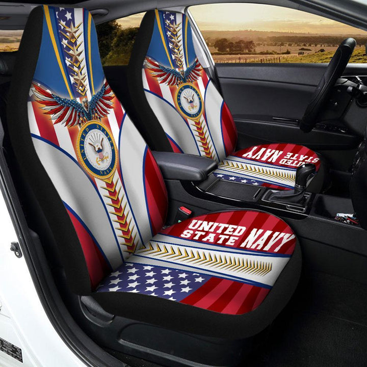 Navy Army Car Seat Covers US - Customforcars - 2