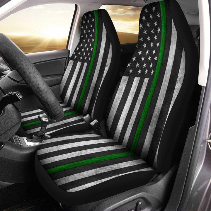 Navy US Flag Car Seat Covers - Customforcars - 2