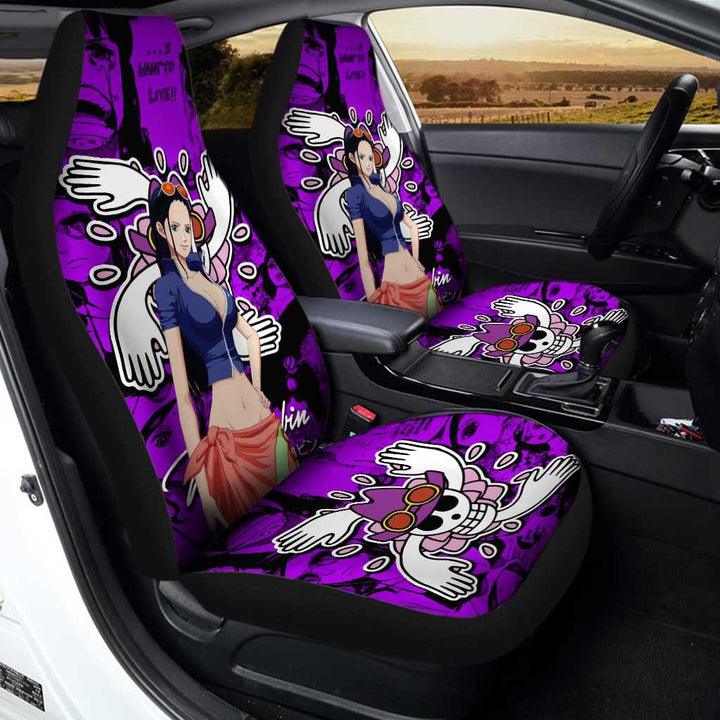 Nico Robin Car Seat Covers Custom One Piece Anime - Customforcars - 3