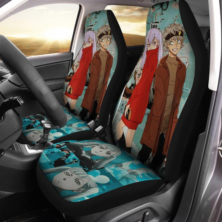 Noella x Asta Black Clover Car Seat Covers Anime Fan Giftezcustomcar.com-1
