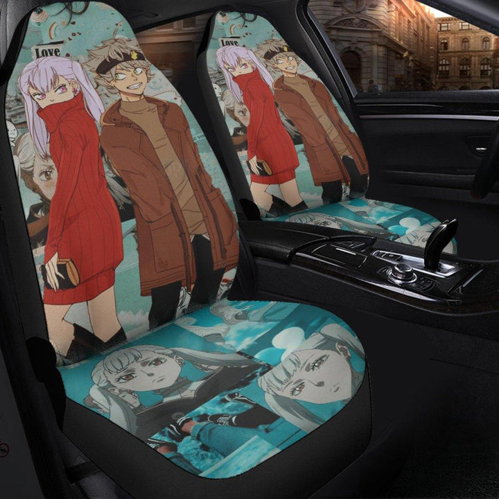 Noella x Asta Black Clover Car Seat Covers Anime Fan Gift - Customforcars - 3