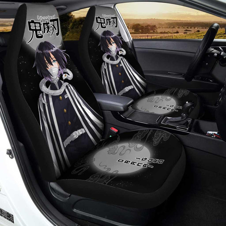 Obanai Iguro Car Seat Covers Custom Demon Slayer: Kimetsu no Yaiba - Customforcars - 3