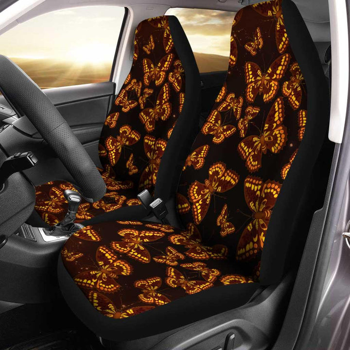 Painted lady Butterfly Car Seat Covers Customezcustomcar.com-1