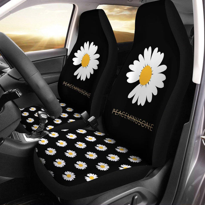 Peaceminusone Daisy Flower Car Seat Covers - Customforcars - 2