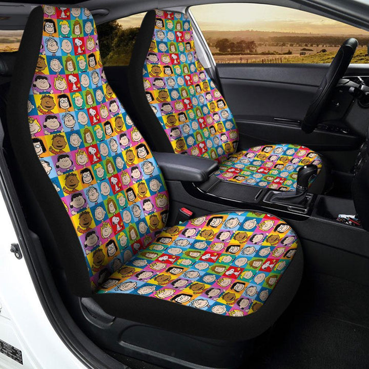 Peanuts Back to School Car Seat Covers Set Of 2 - Customforcars - 2