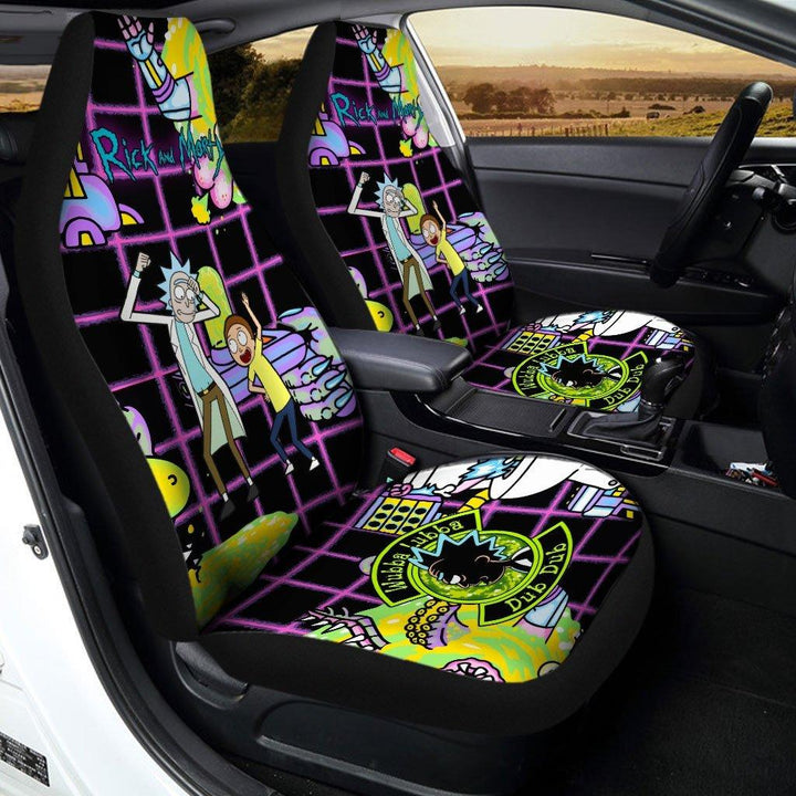 Pickle Rick and Morty Car Seat Covers - Customforcars - 2