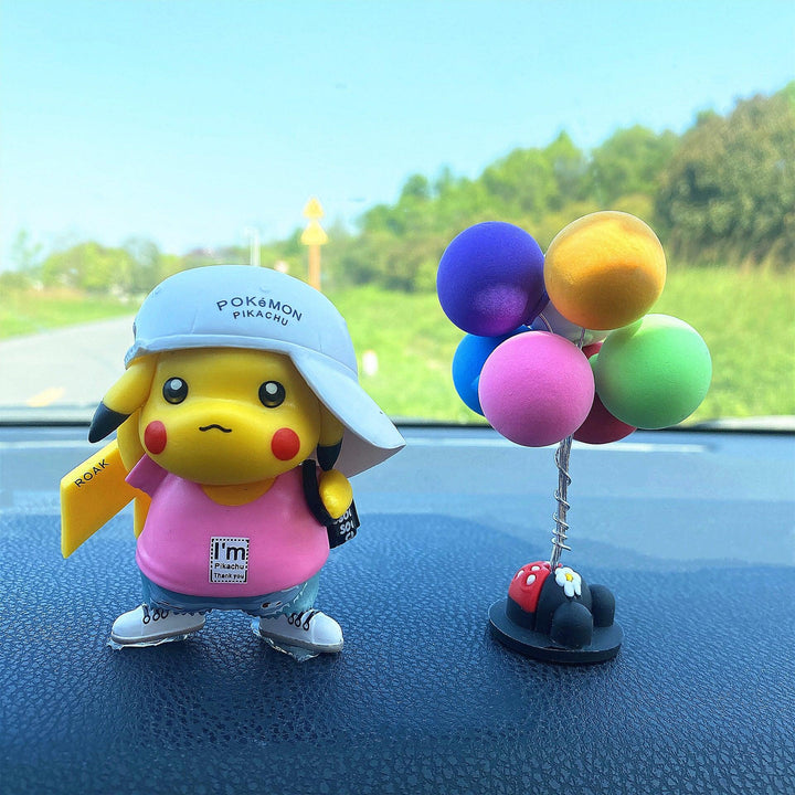 Pikachu Figure Pokemon Car Dashboard Ornament Decoration Anime Car Accessories - EzCustomcar - 7