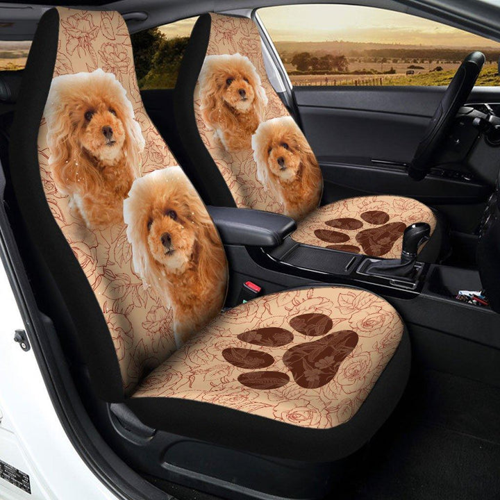 Poodle Dog Cute Custom Car Seat Covers Set Of 2 - Customforcars - 2