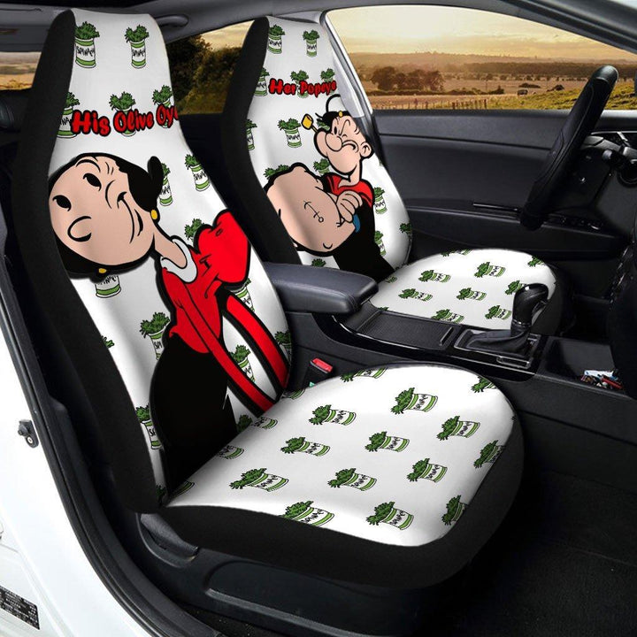 Popeye and Olive Oyl Car Seat Covers The Best Valentine's Day Gifts - Customforcars - 3