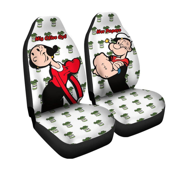 Popeye and Olive Oyl Car Seat Covers The Best Valentine's Day Giftsezcustomcar.com-1
