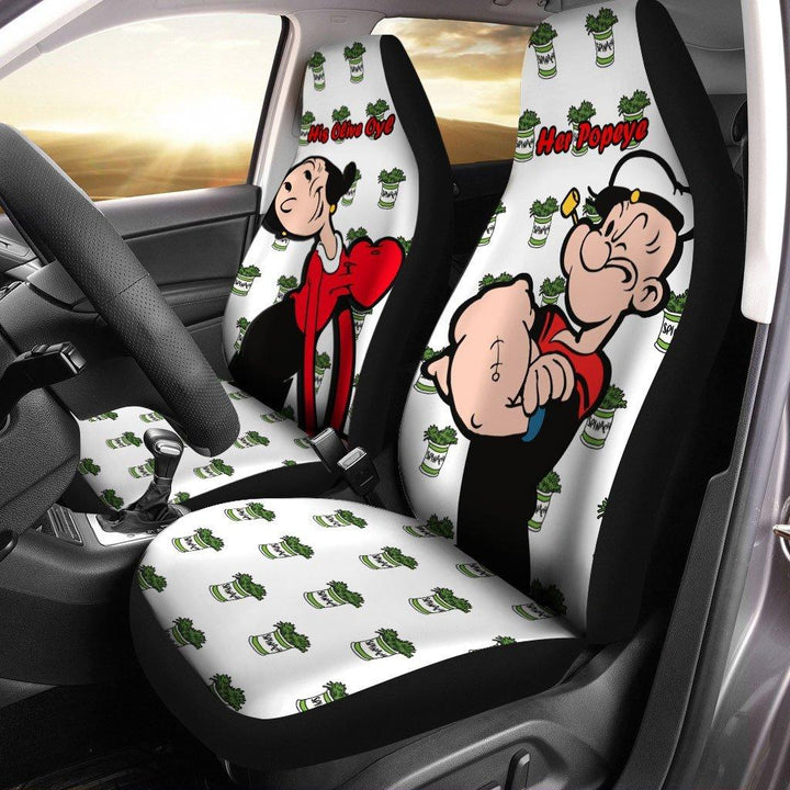 Popeye and Olive Oyl Car Seat Covers The Best Valentine's Day Gifts - Customforcars - 2
