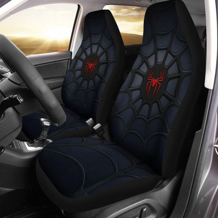 Red Spider Web Custom Car Seat Coversezcustomcar.com-1