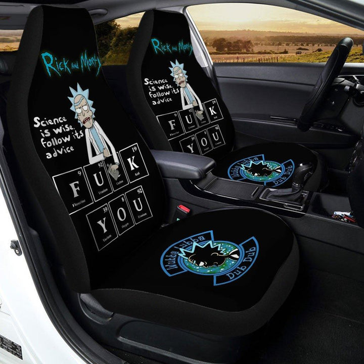 Rick and Morty Angry Custom Car Seat Covers - Customforcars - 2