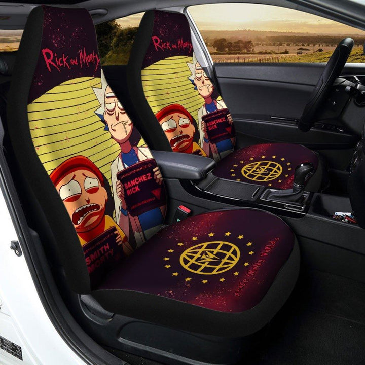 Rick and Morty Arrested Custom Car Seat Covers - Customforcars - 2