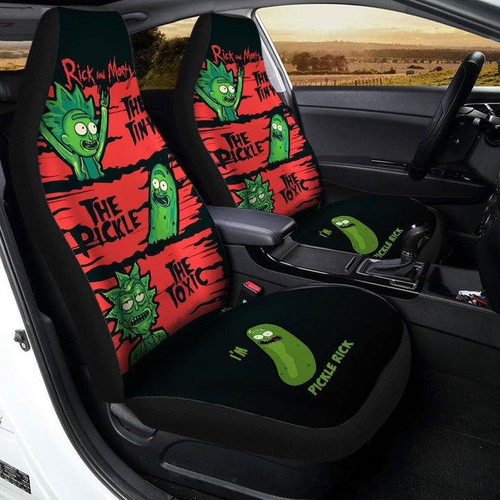 Pickle Art Rick and Morty Custom Car Seat Covers - Customforcars - 2