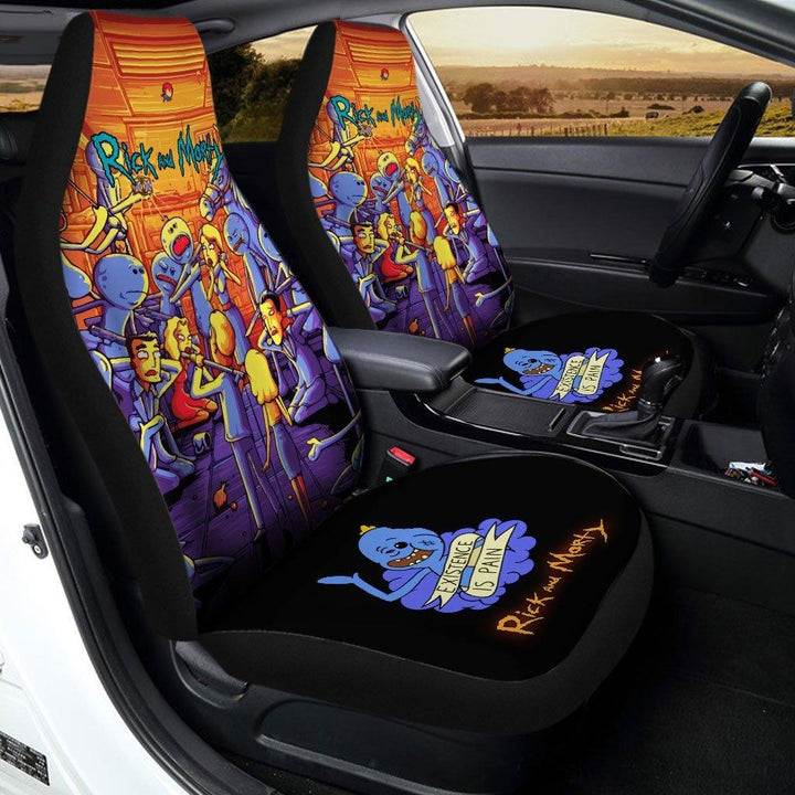 Rick and Morty Panic Custom Car Seat Covers - Customforcars - 2