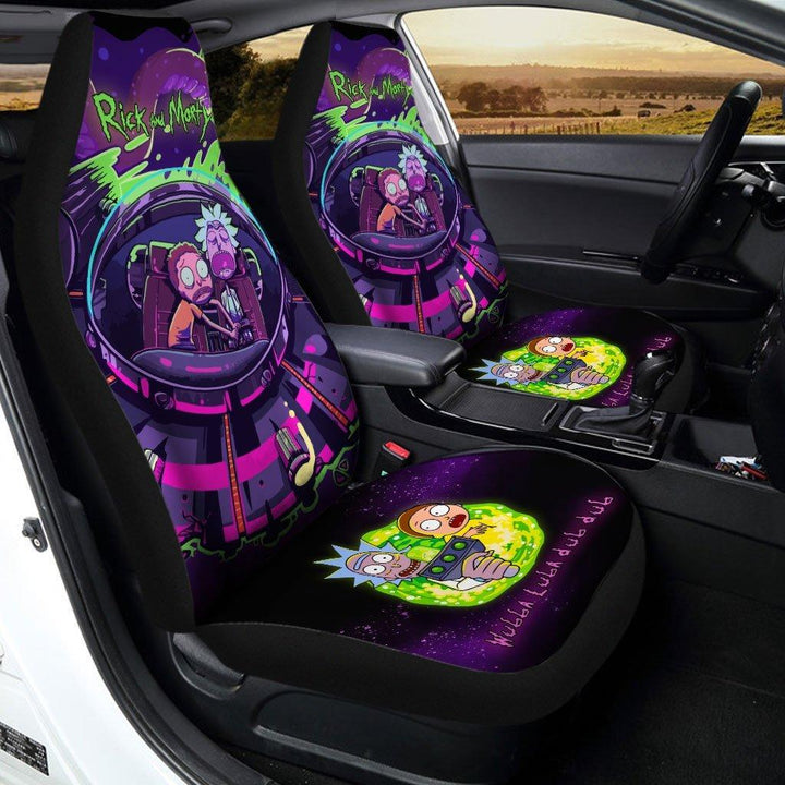 Rick and Morty Worry Custom Car Seat Covers - Customforcars - 2