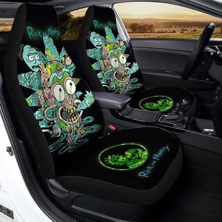 Rick and Morty Fear Custom Car Seat Covers - Customforcars - 2