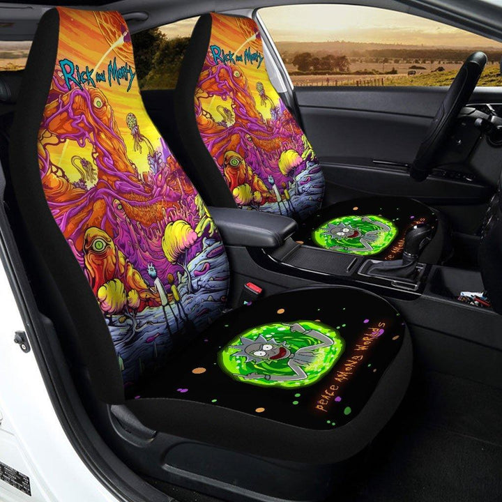 Rick and Morty Funny Custom Car Seat Covers - Customforcars - 2