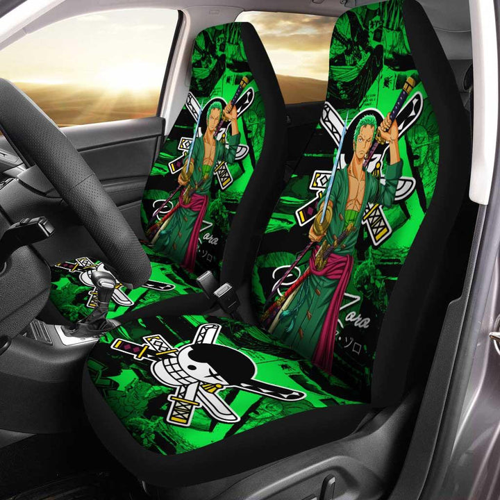 Roronoa Zoro Car Seat Covers Custom One Piece Anime - Customforcars - 2