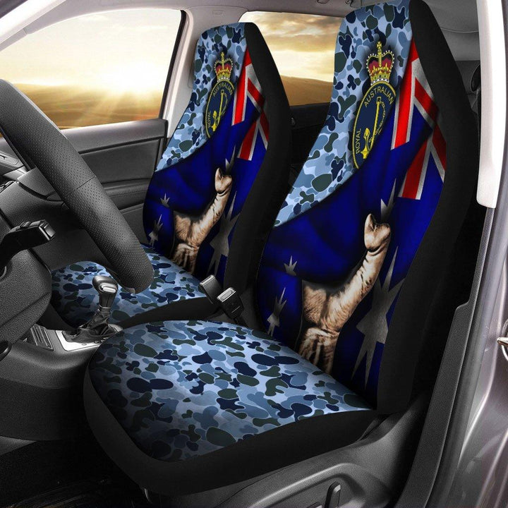 Royal Australian Navy Behind Flag Car Seat Covers Set Ofezcustomcar.com-1