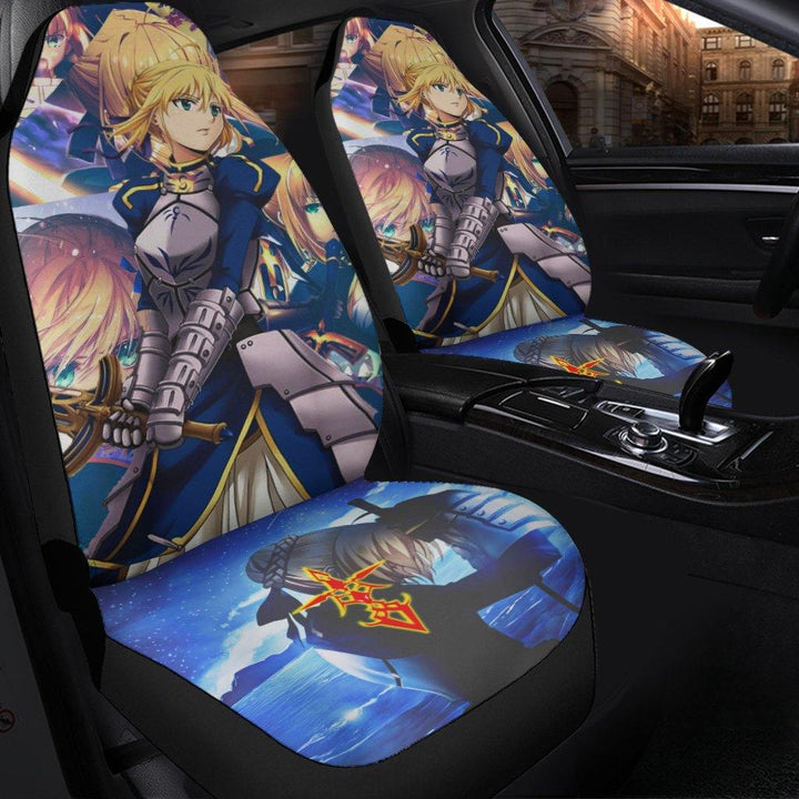 Saber Car Seat Covers Fate/Stay Night Anime Car Accessories - Customforcars - 2