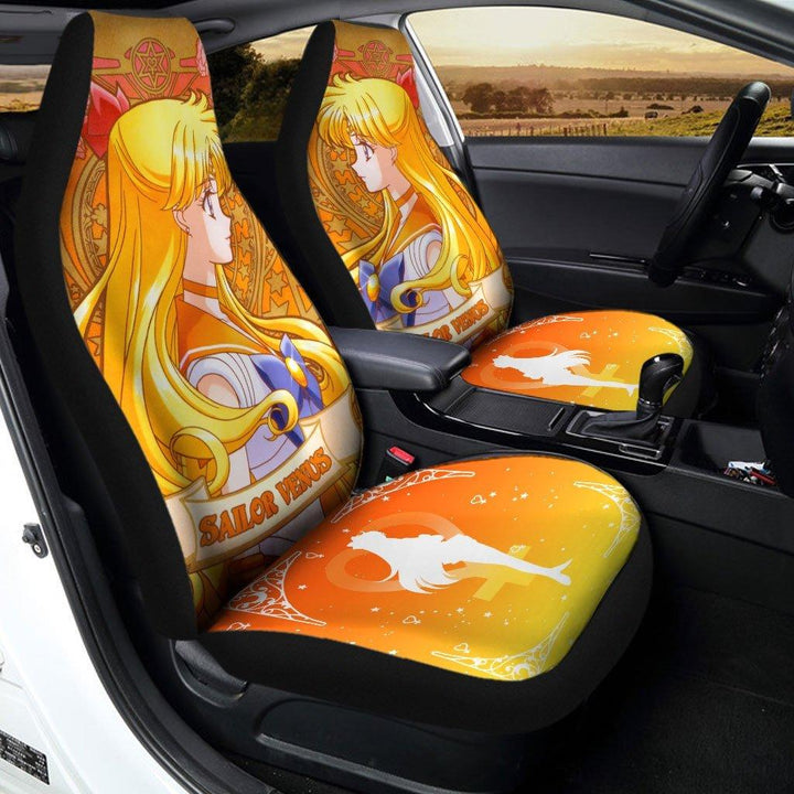 Sailor Venus Car Seat Covers Sailor Moon Anime - Customforcars - 3