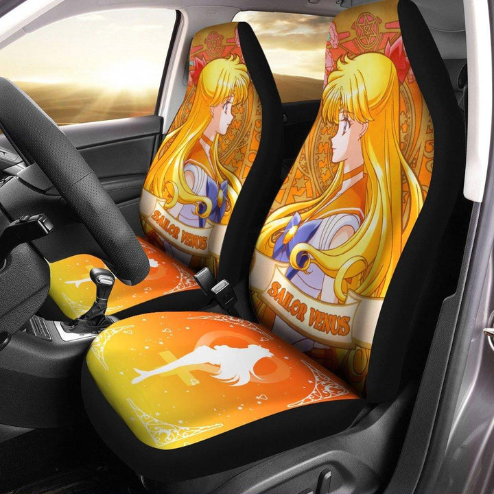 Sailor Venus Car Seat Covers Sailor Moon Animeezcustomcar.com-1