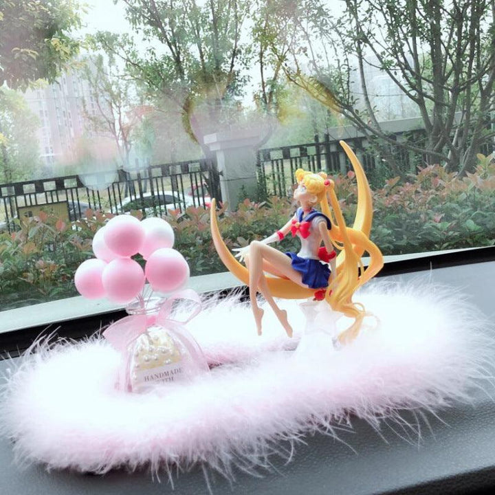 Usagi Tsukino Sailor Moon Figure Car Dashboard Ornament Decoration Anime Car Accessories - EzCustomcar - 2