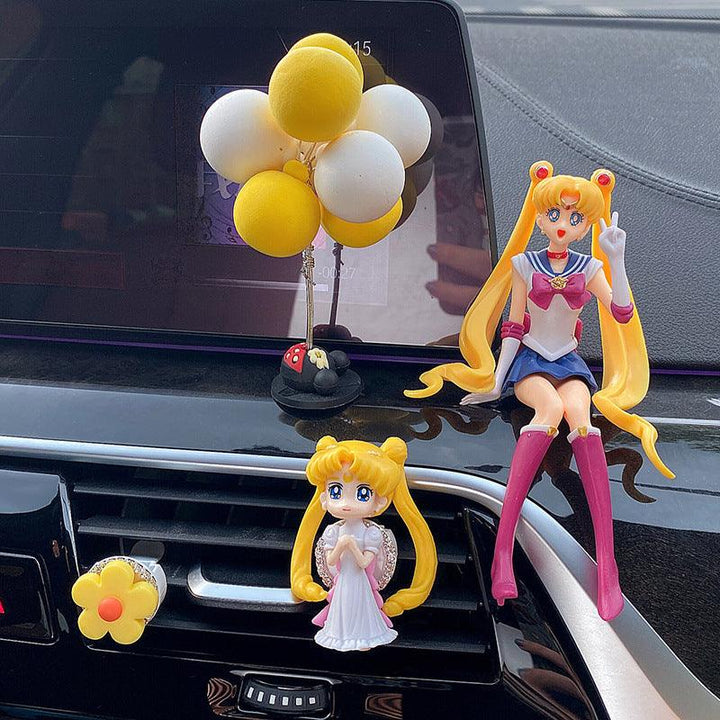 Sailor Moon Figure Car Dashboard Ornament Decoration Anime Car Accessories - EzCustomcar - 2
