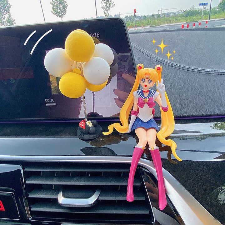 Sailor Moon Figure Car Dashboard Ornament Decoration Anime Car Accessories - EzCustomcar - 1
