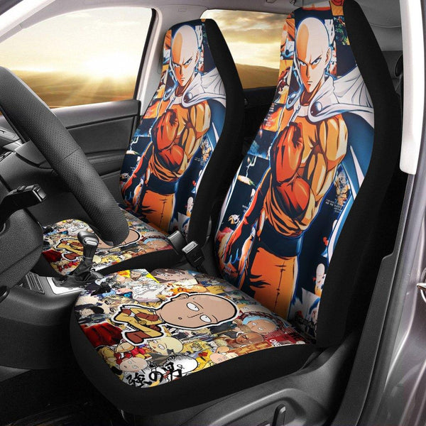 Saitama One Punch Man Anime Custom Car Seat Coversezcustomcar.com-1