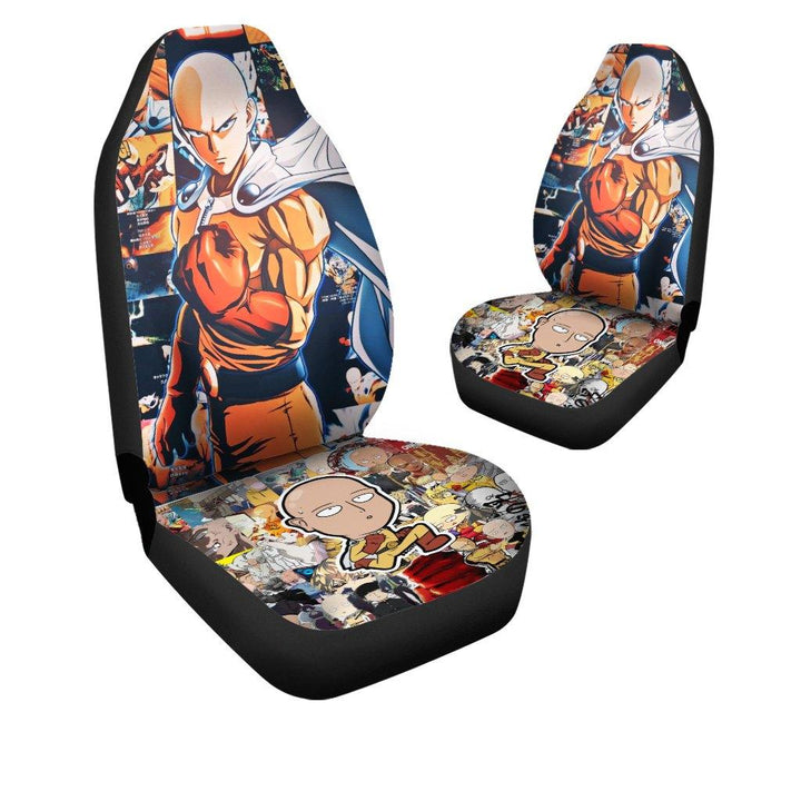 Saitama One Punch Man Anime Custom Car Seat Covers - Customforcars - 4