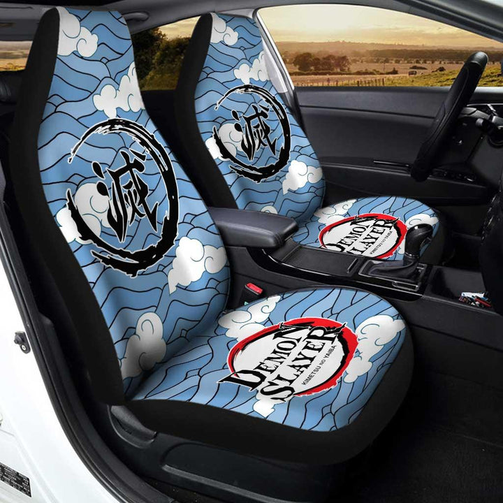 Sakonji Urokodaki Pattern Demon Slayer Car Seat Covers Custom Kinometsu no Yaiba - Customforcars - 3