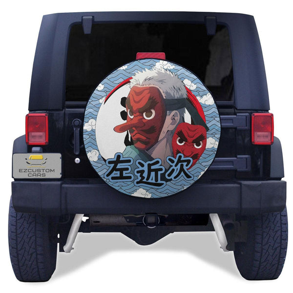 Sakonji Urokodaki Spare Tire Cover Custom Demon Slayer Anime Car Accessories - EzCustomcar - 1