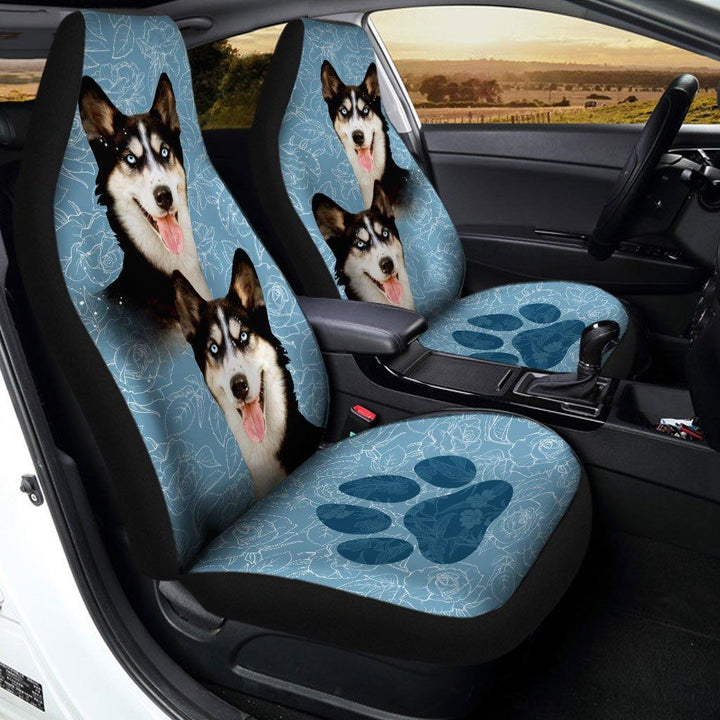 Siberian Husky Dog Custom Car Seat Covers - Customforcars - 2
