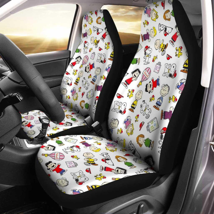 Snoopy Festival Car Seat Covers Custom Peanuts Movies - Customforcars - 2
