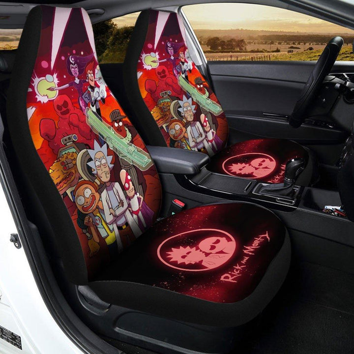Starks Ellerby Howard Williams Stern Crank Rick and Morty Custom Car Seat Covers - Customforcars - 2
