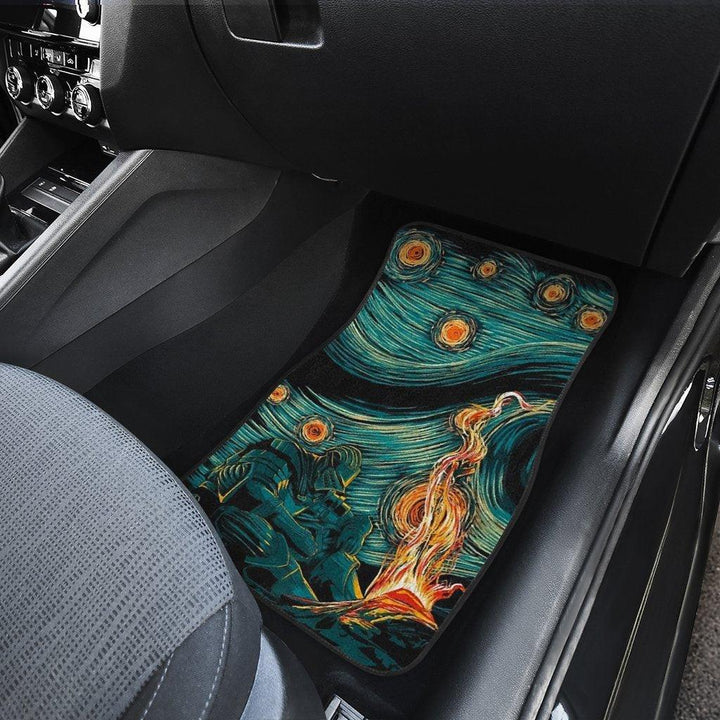 Starry Souls Car Floor Mats Scary Night Abstract Painting - Customforcars - 3