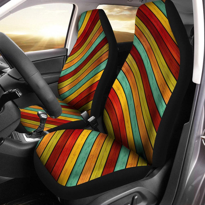 Strips Color Car Seat Covers Set Of 2ezcustomcar.com-1