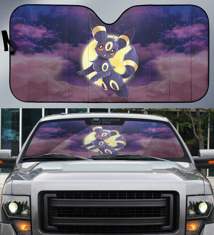 Pokemon Car Accessories Anime Car Windshield Sun Shade Umbreon Light in the Dark - EzCustomcar - 1