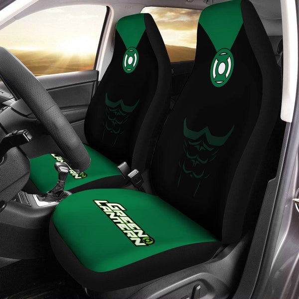 Green Lantern Super Hero Car Seat Coversezcustomcar.com-1