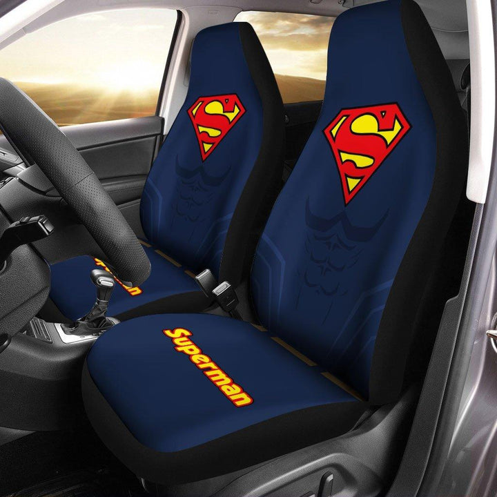 Super Hero Superman Car Seat Coversezcustomcar.com-1
