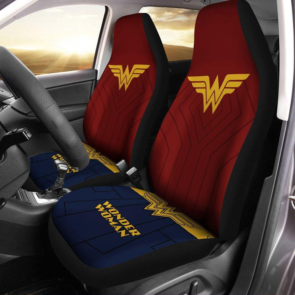 Super Hero Wonder Woman Car Seat Coversezcustomcar.com-1