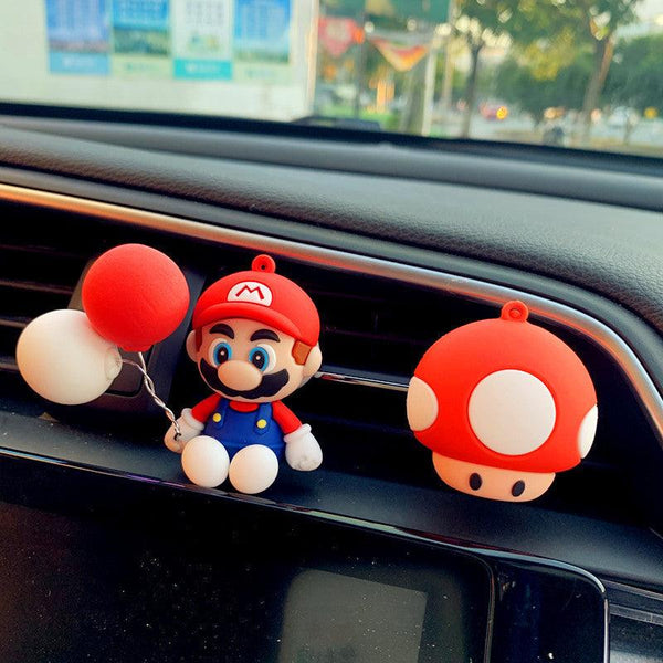 Super Mario Car Air Freshener Vent Clip, Air Fresher For Car, Anime Car Decoration Accessories, Pokemon Action Figure Anime Gift - EzCustomcar - 1