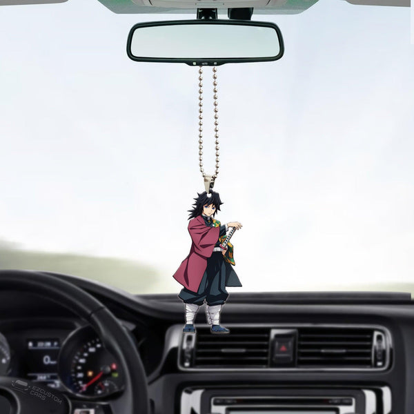 Demon Slayer Car Accessories Anime Car Ornament Giyu Tomioka Gifts - EzCustomcar - 1